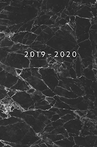2019 - 2020: Weekly Planner Starting May 2019 - Dec 2020 | 6 x 9 Dated Agenda | Appointment Calendar | Organizer Book | Soft-Cover Marble Black Paperback – April 8, 2019