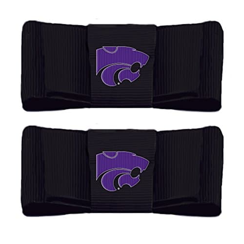 Kansas State University Embroidered Shoe Clips