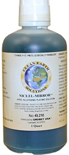 Clean Earth Plating Solutions Nickel Mirror Cyanide Free Quart