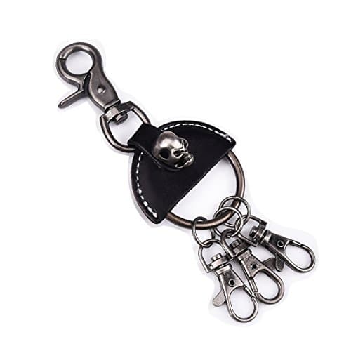 Lt Tribe Detachable Key Ring Organizer Punk Leather key Chain Lots of Style Skull A YSK002