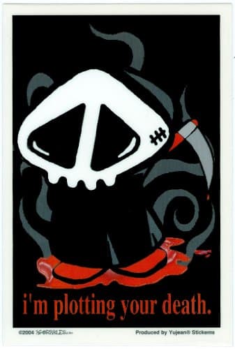 Agorables - Im Plotting Your Death - Sticker / Decal