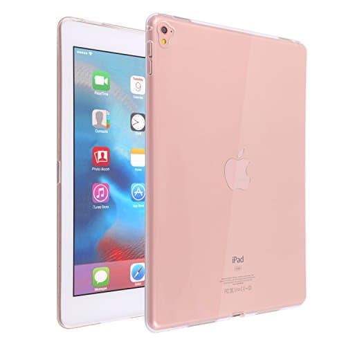 Quirkio - CLEAR GRIP Flexible Soft Transparent TPU Shockproof Rubber Back Cover for iPad Pro 12.9 inch (2017) - Clear (2017 - 12.9'')