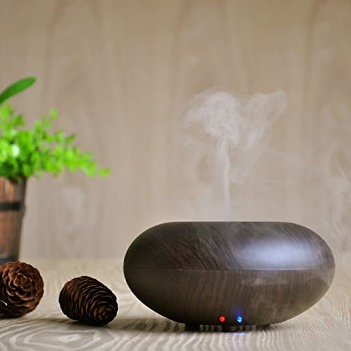Aromatherapy essential oils diffuser humidifier wood ultrasonic wave silent-A 7x13cm(3x5inch)