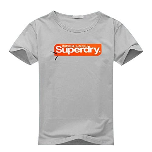 Superdry For Men's Printed Short Sleeve Tee Tshirt Medium Gray