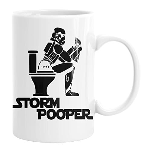 Storm Pooper 15 Ounce Ceramic Mug Cup (White)