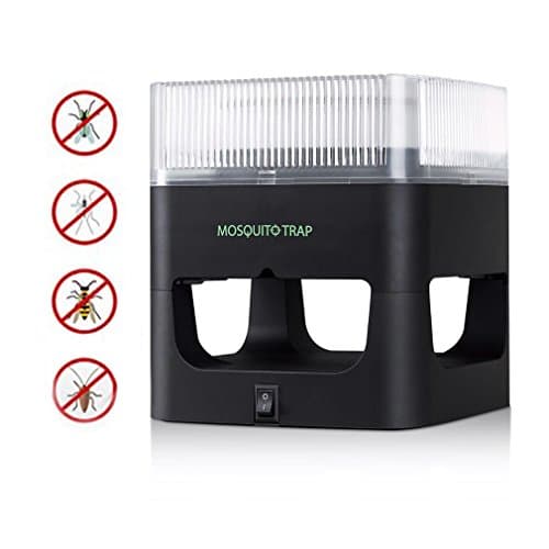 Mosquito Trap, Electronic UV Light Lamp Flies Insect Killer Bug Zapper Non-toxic Mosquito killer Eco-friendly Mosquito Insect Inhaler Lamp for Indoor Use (Black)