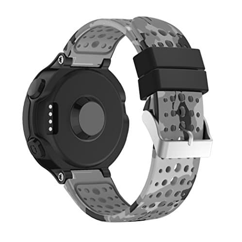 Compatible Garmin Forerunner 235 Strap, Soft Silicone Replacement Special camouflage design Bracelet Watch Band Strap for Garmin Forerunner 235/230/630/220/620/735 GPS Running Watch, including Tools
