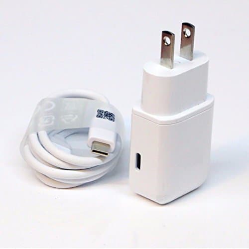 OEM Professional A1 Quick Charge 3.0 Adaptive Fast Wall Charger with 2 Cables for USBC and MicroUSB. [White/1M Cables]