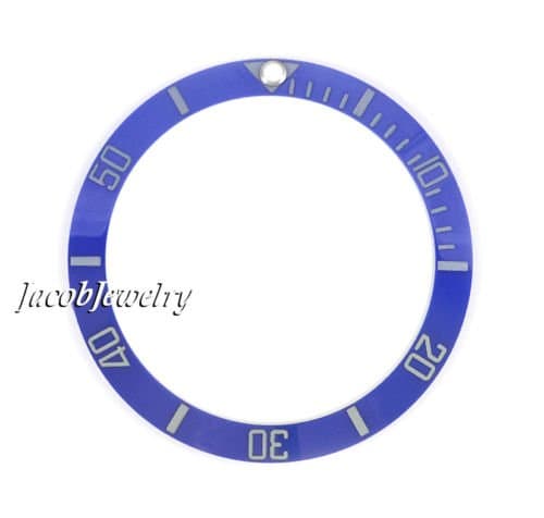 Blue - Grey Ceramic Bezel Ring Insert fit Submariner 40MM Watch