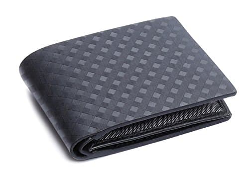 New York Plaid Style Textured Wallet, One Size, Black