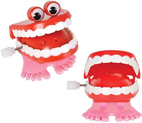 2 Piece Chattering Teeth Set - Funny Gag Gifts