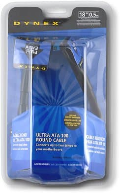 Dynex DX-C101861 - IDE / EIDE cable - UDMA 66/100 - 40 pin IDC (F) - 40 pin IDC (F) - 1.5 ft - rounded