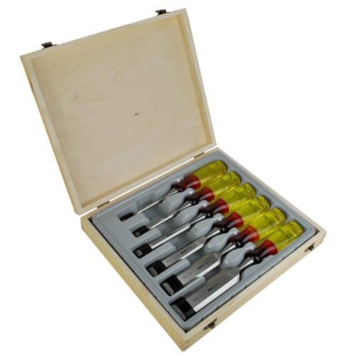 Irwin Marples M373 Split proof Bevel Edge Chisel Set 6 by Marples