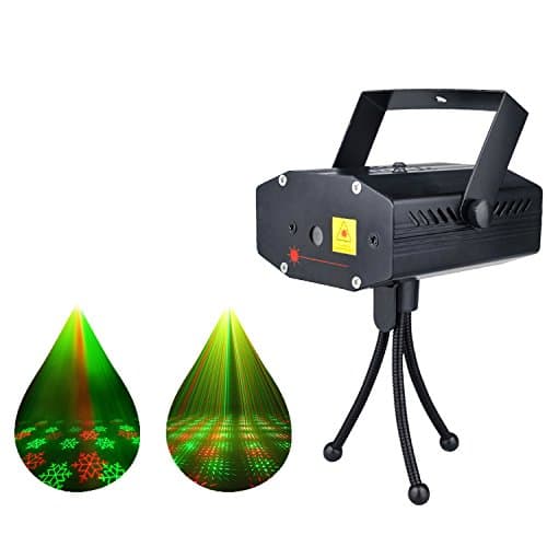 LED Projector Laser Lights Mini Auto Flash RGB Led Stage Lights Sound Activated for DJ Disco Party Home Show Birthday Party Wedding Stage Lighting