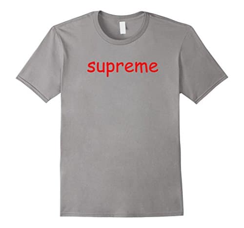 Men's Supreme Shirt (Comic Sans) Small Slate