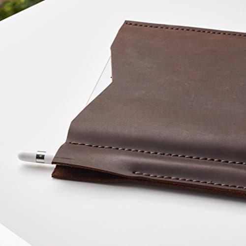 Dark Brown Google Pixelbook Leather Case with Pen Holder, Leather Sleeve Chromebook, Laptop Folio, Monogrammed Gifts for Him // DRAFTSMAN 3