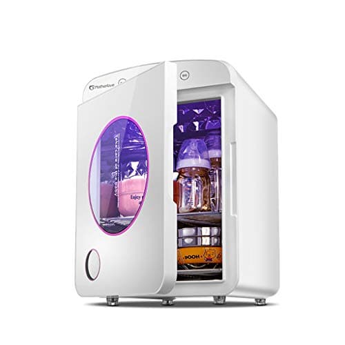 White Baby Bottle Sterilizer With Mirror Design, Multi-functional Baby Products Disinfection Cabinet, Rectangle UV Sterilization With Drying (Color : B)