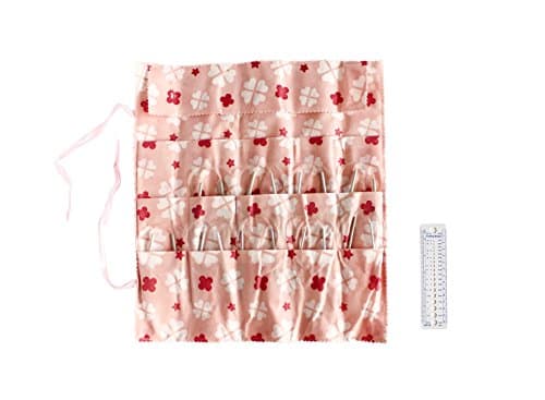 16" (40 centimeter) Aluminum Circular Cable Knitting Needles Set with 9 Sizes (US Sizes 3,4,6,7,8,9,10,10.5,11) w/Folding Organizer | Ideal for Beginner Level Knitters