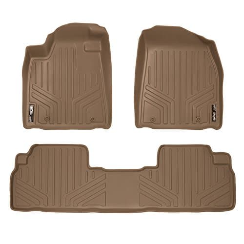 MAXLINER Floor Mats 2 Row Liner Set Tan for 2010-2012 Lexus RX350 / RX450h