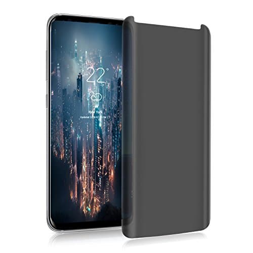 Samsung Galaxy S8 Plus Screen protector, Privacy Anti-Spy [Case Friendly] [ Full Coverage ] [ 3D Touch Compatible ] Premium Tempered Glass Screen Protector For Samsung Galaxy S8 Plus (Transparent)