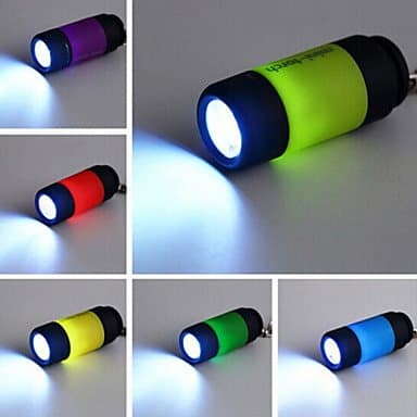 qiuxi Creative children's night light Mini Keychain Pocket Torch USB Rechargeable LED Night Light(Random Color)