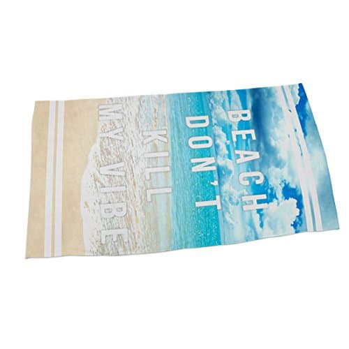Sawors Lightweight &amp; Compact Beach Towel,Made with Microfiber,Quick Dry Travel TOWEL,Fashion and Funny Design for Swim,Beach,Pool,Travel,Camping,Picnic,Beach Printing