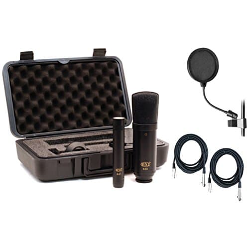440/441 Bundle: (440 Large Diaphragm Mic/441 Instrument Mic) w/Pop Filter and 2 XLR Cables