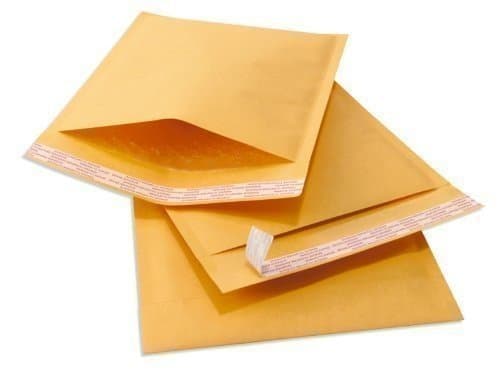 Kraft Self Seal Bubble Mailer Padded Envelopes, #00, 5" x 10", Pack of 250