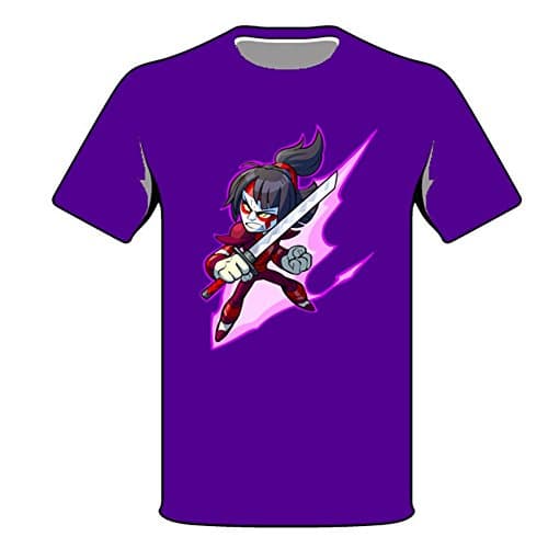 Brawlhalla Character Energy Shirts (Medium, Hattori (Purple))