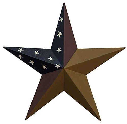 CWI Gifts 24" Colonial Barn Star Wall Décor, Multi