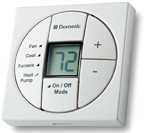 Dometic T-Stat & Control Box, LCD, Capacitive Touch, Cool/Furn/Heat Strip - White