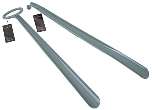 SILUNO 24” Inch Extra Long Handle Shoehorns – 2 in 1 Set: Shoe Horn Ring & Shoe Horn Hook – Save your Back with our Ultra Comfortable Shoe Horns - Suitable for Men Women Kids Elderly