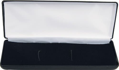 Display Cases 747 Small Display Box Black Single Knife Hardshell Small Display Box with Hinged Lid