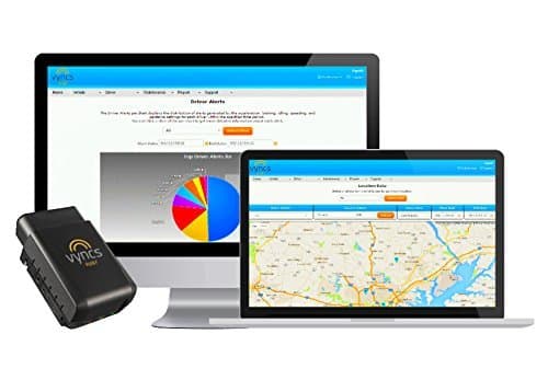 VyncsFleet: GPS Tracker No Monthly Fee, OBD, Real Time 3G Fleet Tracking, 1 Year Data Plan Included, Trips, Vehicle Diagnostics, Driver Safety Alerts, Fuel Report, Emission Report