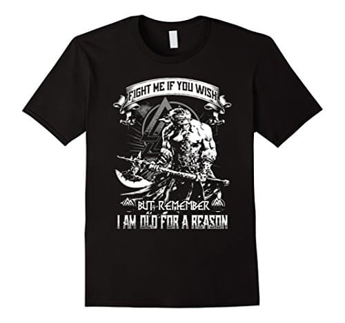 Mens Viking Valhalla Shirt Large Black