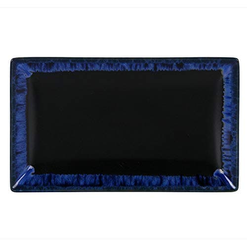 Viejo Valle Midnight Eclipse Platter 15 x 25cm - Set of 6 - Two-Tone Rectangular Food Platter