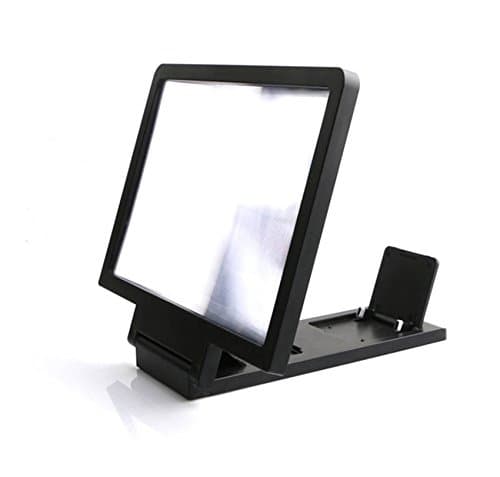 Rambly 3D Video Screen Amplifier Folding Enlarged Expander Stand (Black)
