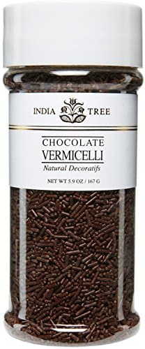 India Tree Chocolate Vermicelli, Natural, 5.9 Ounce