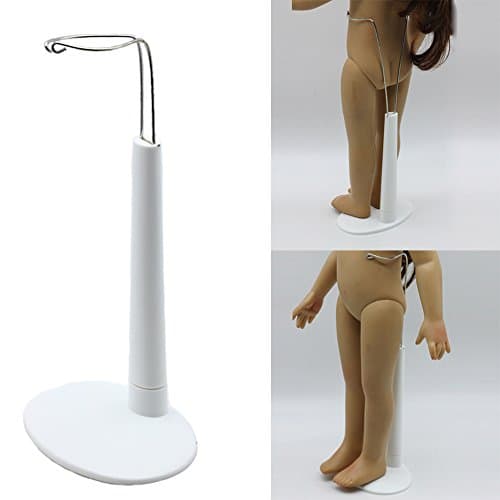 White 1/3 Scale C-Type Display Stand Holder fit For 16inch 18" American Girls Dolls Accessory