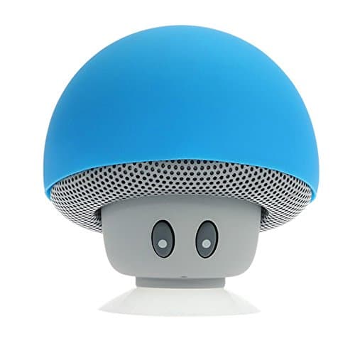 7iper Wireless Mini Bluetooth Speaker Portable Mushroom Waterproof Stereo Bluetooth Speaker for Mobile Phone Computer (Blue)