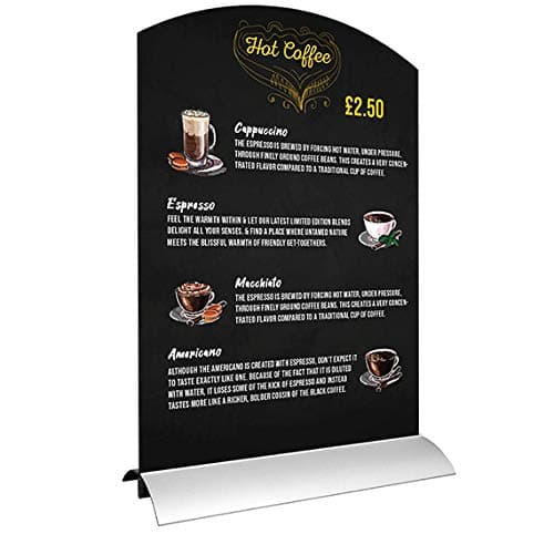 Tabletop Chalkers- Spring-Powered 'Grip Action Base countertop Retail Catering (A4(Pack of 2))