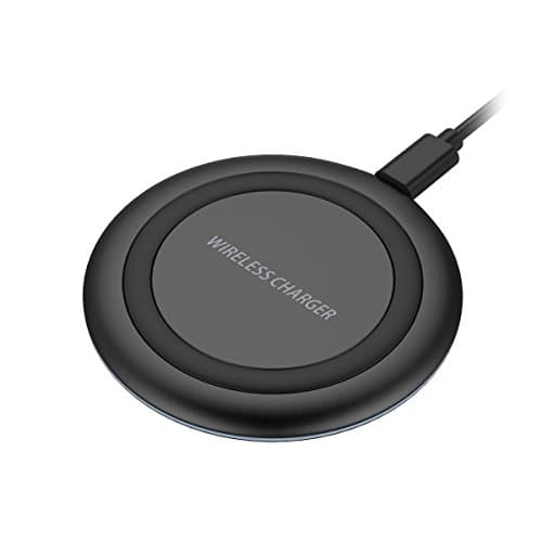 Yootech Wireless Charger, Ultra Slim Wireless Charging Pad for iPhone X, iPhone 8/8 Plus,Samsung Galaxy S8/S8 Plus,S7/S7 Edge,Note 8(with all Qi enabled phones) (No AC Adapter)(Sleep-friendly)