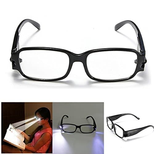 LED Reading Glasses Eye Magnifier with Counterfeit Detection (Random: Strength)