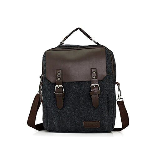 Laptop Backpack,Movement Fashion Vintage Canvas Multi-Function Bag For Men and Women - Black