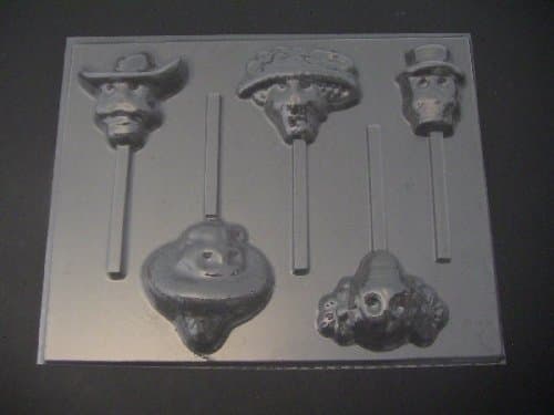 Sugar Skulls Chocolate Candy Lollipop Mold