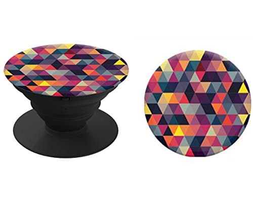 Expanding Stand and Grip for Smartphones and Tablets Multi-Function Holder(Galaxy S7, S7 Edge, iPhone SE / 5 / 5S / 6 / 6+ /6S / 7 / 7+ /iPad / IPad Mini) (Color lattice)