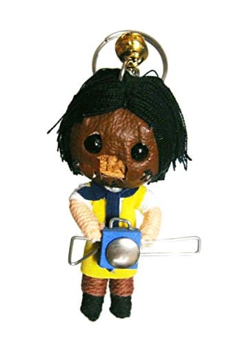 Texas Chainsaw Massacre Leatherface Voodoo String Doll Keyring Keychain