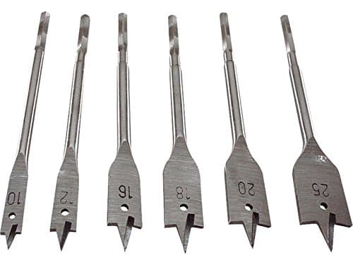 EXTOL CRAFT 1170 Flat Drill Bits for Wood, 6 Piece Set