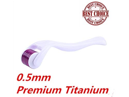Derma Roller 540(0.5mm) Micro Needle Titanium Skin Care System Ideal to Keep Your Skin Young and Radiant -Best Micro Roller Kit for Silky Smooth,Hair Growth