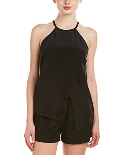 Jay Godfrey Womens Silk Cami, 2, Black